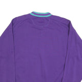 GEAR FOR SPORT Mens Purple Sweatshirt Crew Neck L Cotton Blend Athletic Casual