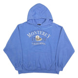 PRAIRIE MOUNTAIN Mens Blue Monterey California Cotton Blend Hoodie 2XL Casual