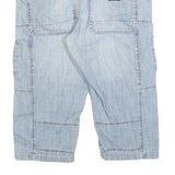 ANGELO LITRICO Mens Light Blue Denim Casual Shorts M W32 Cotton Blend