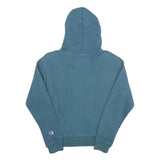 CHAMPION REVERSE WEAVE Womens Blue Pullover Hoodie S Cotton Blend Casual