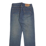 LEVI'S 501 Mens Jeans Blue Regular Straight Denim Medium W33 L34 Classic Button