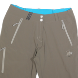 MAMMUT Womens Casual Beige Shorts UK 12 W28 Polyester Blend Relaxed Fit Button