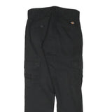 DICKIES Mens Black Regular Fit Straight Leg Trousers W27 L28 Workwear Durable