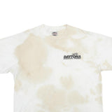 ONEITA Mens White Beige Daytona International Speedway Graphic T-Shirt 2XL Short
