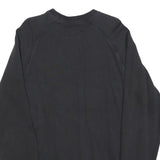 NIKE Mens Black Logo Crew Neck L Sweatshirt Cotton Blend Comfortable Casual