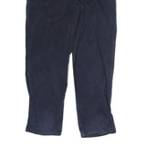 CARHARTT Mens Cotton Navy Regular Straight Trousers W40 L32 Zip Closure Durable