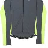 Mens Grey & Yellow Performance Jacket M Polyester Blend Zip Activewear Ktec