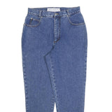 ARIZONA JEAN COMPANY Womens Loose Fit Blue Denim Medium W30 L30 Cotton Blend Zip