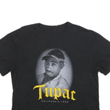 2PAC Womens Black Graphic T-Shirt L Short Sleeve Crew Neck Tupac California Love