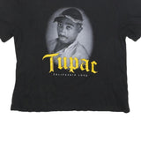 2PAC Womens Black Graphic T-Shirt L Short Sleeve Crew Neck Tupac California Love