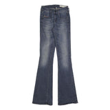 DIESEL Womens Blue Slim Flared Denim Medium Woven W23 L32 Stylish Jeans