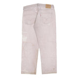 LEVI'S 501 Mens Grey Regular Fit Straight Denim Cotton Blend Jeans W34 L28 Light