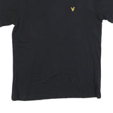 LYLE & SCOTT Mens Black Classic T-Shirt M Short Sleeve Crew Neck Cotton Blend