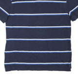 TOMMY HILFIGER Mens Blue & White Striped Short Sleeve Polo Shirt 2XL
