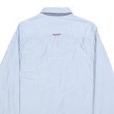 HILFIGER DENIM Mens Blue Shirt M Cotton Long Sleeve Button Casual Smart