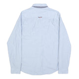 HILFIGER DENIM Mens Blue Shirt M Cotton Long Sleeve Button Casual Smart