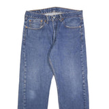 LEVI'S 505 Mens Jeans Blue Regular Straight Denim Medium W35 L27 Classic Zip