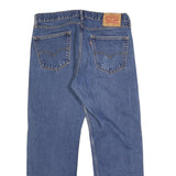 LEVI'S 505 Mens Jeans Blue Regular Straight Denim Medium W35 L27 Classic Zip