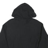 CHAMPION Mens Black Hoodie M Cotton Blend Pullover Sweatshirt With Logo