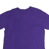 CAPTIVATING Mens Purple Huskies Graphic T-Shirt XL Short Sleeve Crew Neck Cotton