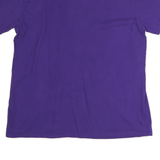 CAPTIVATING Mens Purple Huskies Graphic T-Shirt XL Short Sleeve Crew Neck Cotton