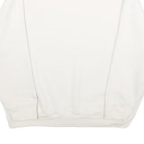 ADIDAS Womens White Sweatshirt Crew Neck UK 18 Cotton Pullover Classic Fit