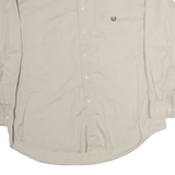 CHAPS RALPH LAUREN Mens Beige XL Cotton Button Down Shirt Classic Fit