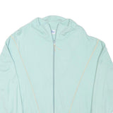 KKS Mens Blue Cotton Blend Zip Jacket L Classic Casual Lightweight