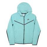 NIKE Mens Blue Pullover S Zip Up Hooded Sports Hoodie Activewear