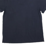 TOMMY HILFIGER Mens Blue Short Sleeve Plain XL Polo Shirt Cotton Blend Classic