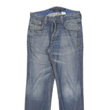 LEVI'S Womens Regular Fit Straight Blue Denim Jeans W30 L32 Button Cotton Blend