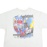 DELTA PRO WEIGHT Mens White 2XL Graphic Short Sleeve Crew Neck Racing T-Shirt