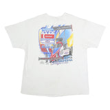 DELTA PRO WEIGHT Mens White 2XL Graphic Short Sleeve Crew Neck Racing T-Shirt