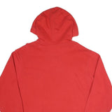 CHAMPION Mens Red Pullover Hoodie M Cotton Blend Classic Logo Casual Wear
