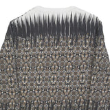 JUST CAVALLI Mens Black & Beige Patterned Crew Neck M Artistic Sweatshirt