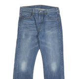 LEVI'S 501 Mens Blue Regular Straight Denim Medium W33 L30 Button Closure Jeans