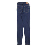 LEVI'S 721 Womens Jeans Blue Slim Skinny Denim Medium W26 L32 Stretch Zip