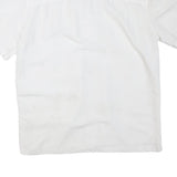 ISLAND SHORES Mens White Cotton Blend Shirt L Relaxed Fit Casual Summer