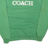 JERZEES Mens Green XL Douglass Youth Basketball Coach Cotton Blend Sweatshirt
