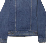 LEVI'S Womens Blue Denim Jacket M Cotton Blend Button Closure Classic Fit