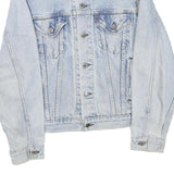 LEVI'S Mens Blue Denim Jacket S Cotton Blend Button Closure Classic Fit