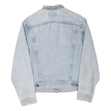 LEVI'S Mens Blue Denim Jacket S Cotton Blend Button Closure Classic Fit
