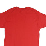 CHAMPION Mens Red USA Graphic T-Shirt L Short Sleeve Crew Neck Cotton