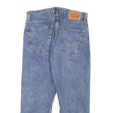 LEVI'S 505 Mens Jeans Blue Regular Straight Denim Medium W30 L23 Classic Style
