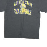 NBA Mens Grey Golden State Warriors Graphic T-Shirt XL Short Sleeve Crew Neck