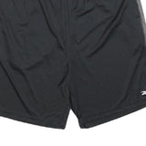 REEBOK Mens Shorts Black & Grey Casual Regular XL W36 Activewear