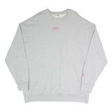 PUMA Womens Grey Sweatshirt Crew Neck XL Cotton Blend Casual Logo Printed