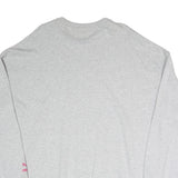 PUMA Womens Grey Sweatshirt Crew Neck XL Cotton Blend Casual Logo Printed