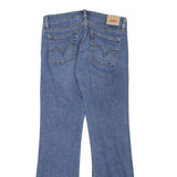 LEVI'S Womens Blue Regular Flared Denim Medium W28 L29 Classic Cotton Blend Zip