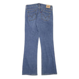 LEVI'S Womens Blue Regular Flared Denim Medium W28 L29 Classic Cotton Blend Zip